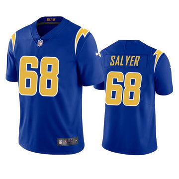 Jamaree Salyer Los Angeles Chargers royal Vapor jersey