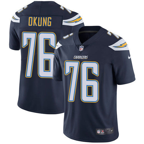 Russell Okung Los Angeles Chargers navy Untouchable jersey