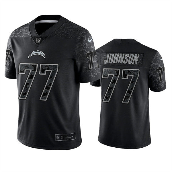 Zion Johnson Los Angeles Chargers black Limited jersey