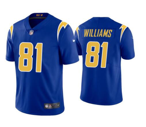Mike Williams Los Angeles Chargers royal Vapor jersey
