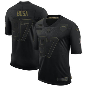 Joey Bosa Los Angeles Chargers black Salute To Service jersey