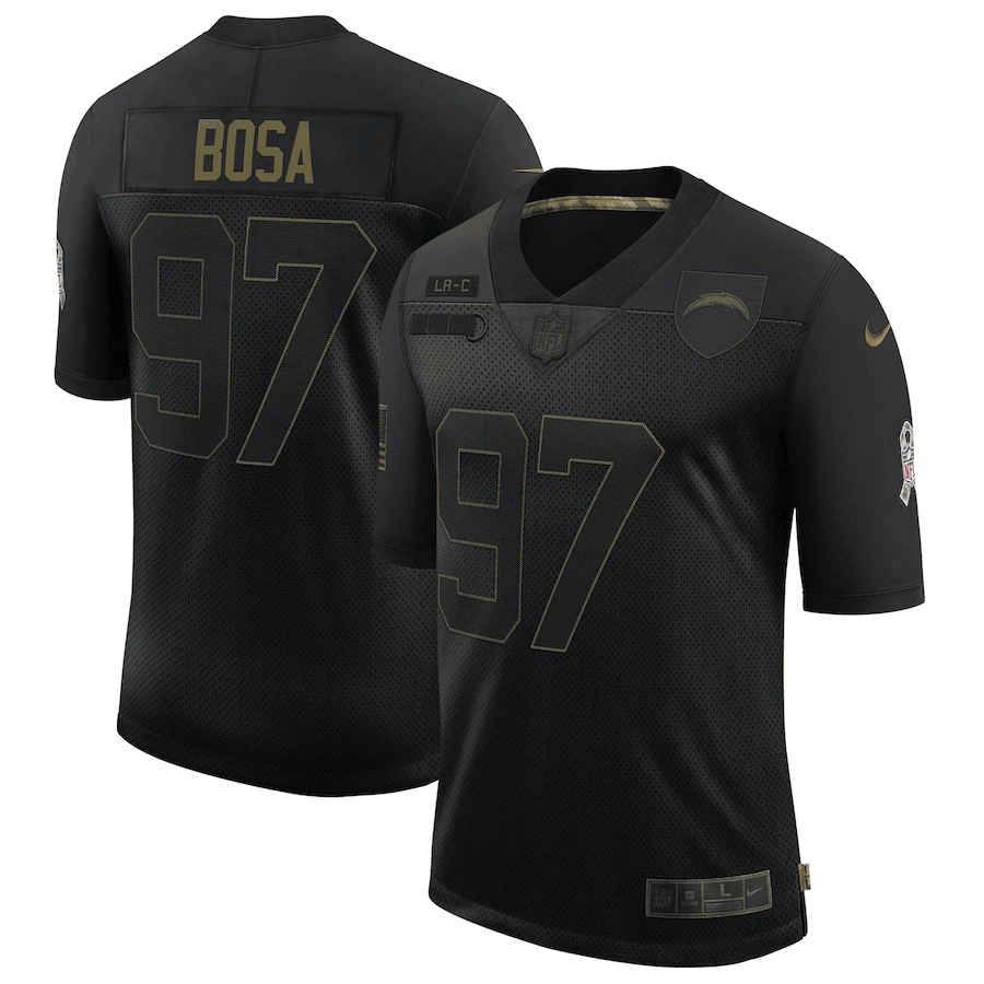Joey Bosa Los Angeles Chargers black Salute To Service jersey