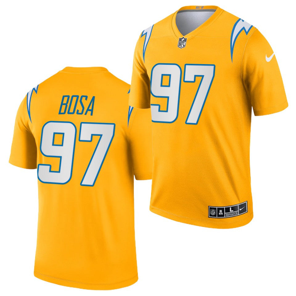 Joey Bosa Los Angeles Chargers gold Inverted Legend jersey