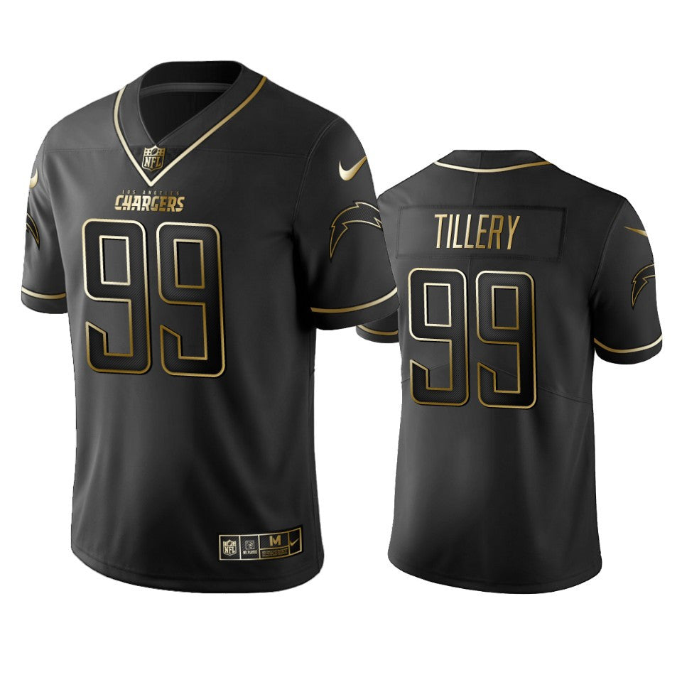 Jerry Tillery Los Angeles Chargers black jersey