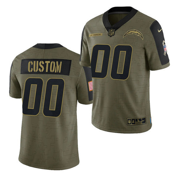 Active Los Angeles Chargers olive Salute To Service jersey
