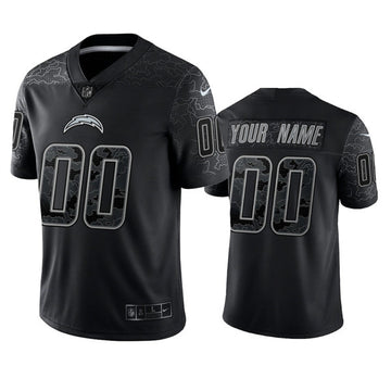Custom Los Angeles Chargers black Limited jersey
