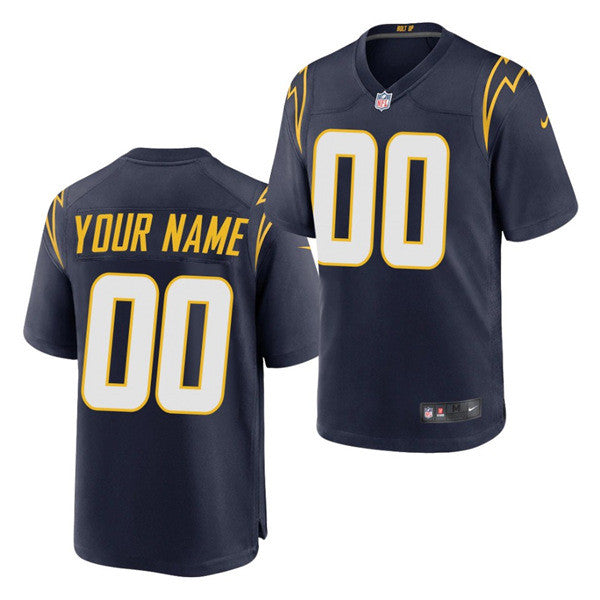 Custom Los Angeles Chargers navy Vapor jersey