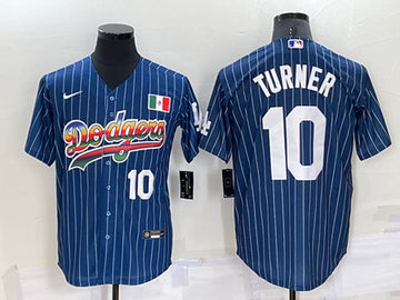 Justin Turner Los Angeles Dodgers navy jersey