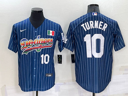 Justin Turner Los Angeles Dodgers navy jersey
