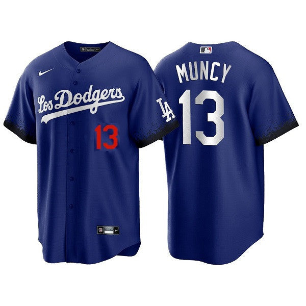 Max Muncy Los Angeles Dodgers royal City Connect jersey