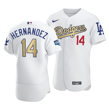 Enrique Hernandez Los Angeles Dodgers white jersey