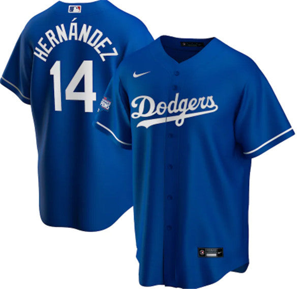 Kiké Hernández Los Angeles Dodgers blue Home jersey