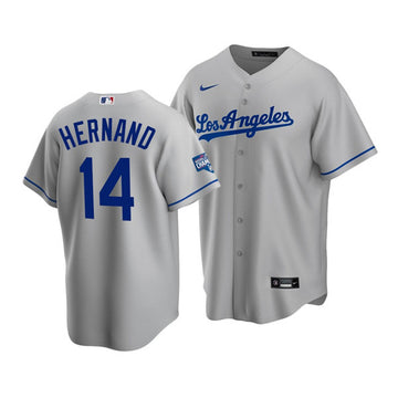 Kiké Hernández Los Angeles Dodgers grey Home jersey