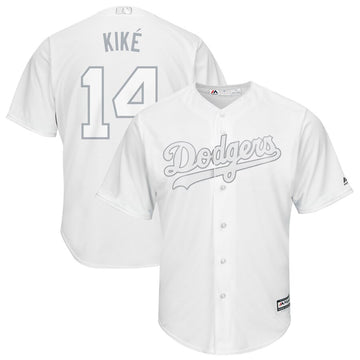 Kiké Hernández Majestic Los Angeles Dodgers white jersey