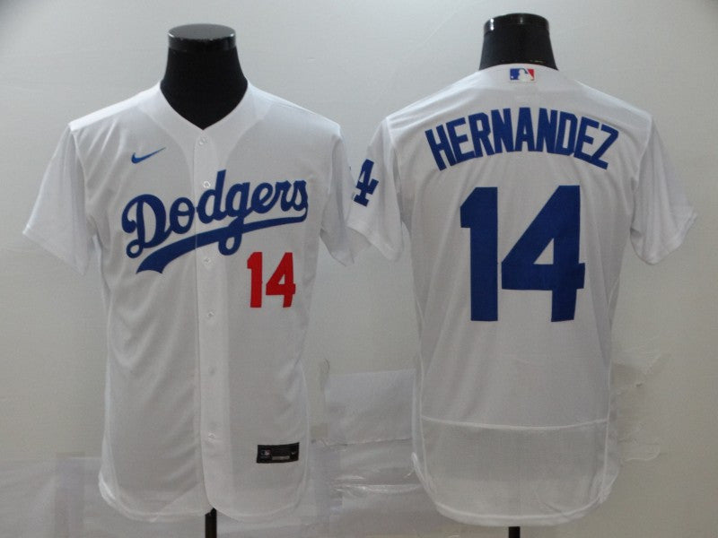 Kiké Hernández Los Angeles Dodgers white jersey