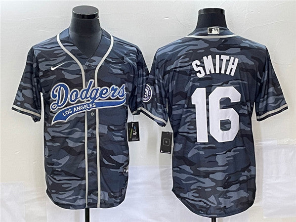 Will Smith Los Angeles Dodgers gray Camo jersey