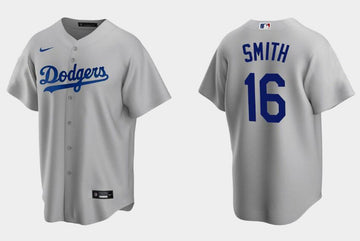 Will Smith Los Angeles Dodgers gray jersey