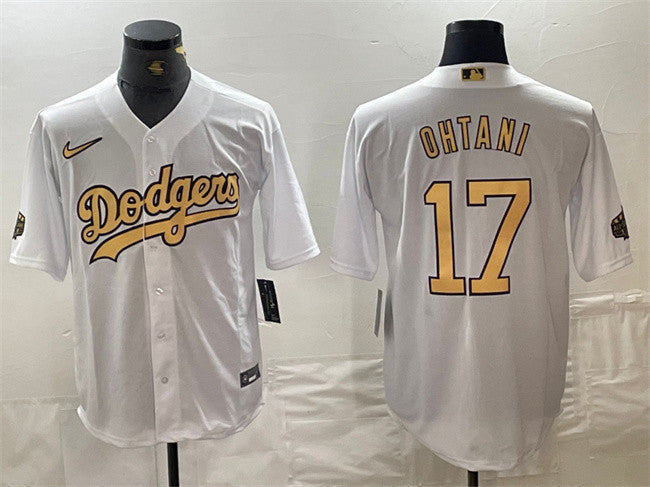 Shohei Ohtani Los Angeles Dodgers white All-Star jersey