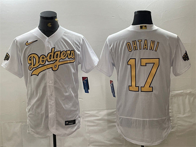 Shohei Ohtani Los Angeles Dodgers white All-Star jersey