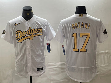 Shohei Ohtani Los Angeles Dodgers white All-Star jersey