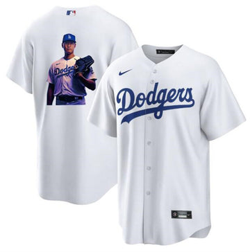 Shohei Ohtani Los Angeles Dodgers white jersey