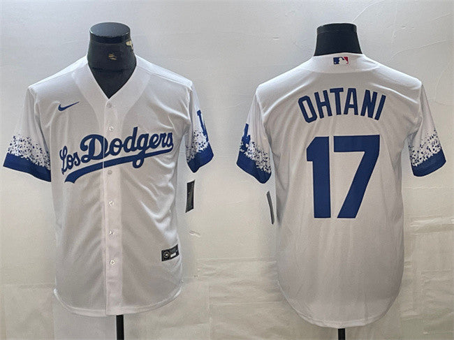 Shohei Ohtani Los Angeles Dodgers white City Connect jersey