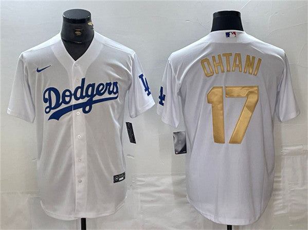 Shohei Ohtani Los Angeles Dodgers white jersey