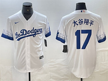 Shohei Ohtani Los Angeles Dodgers white City Connect jersey