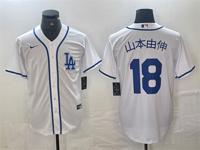 Yoshinobu Yamamoto Los Angeles Dodgers white jersey