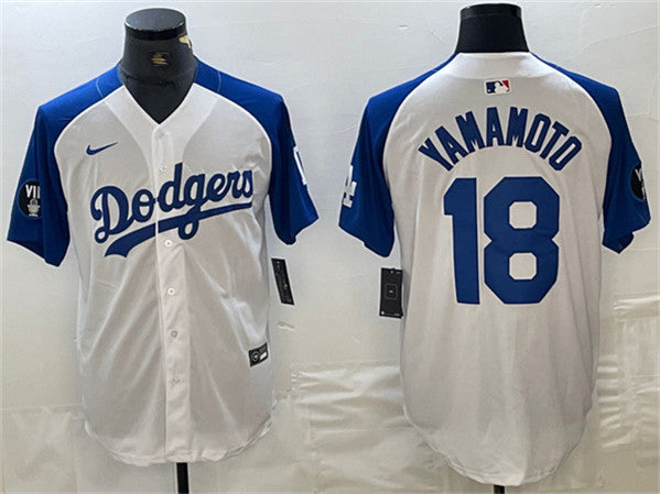 Yoshinobu Yamamoto Los Angeles Dodgers white jersey