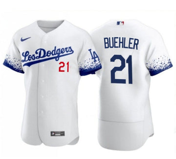 Walker Buehler Los Angeles Dodgers white City Connect jersey