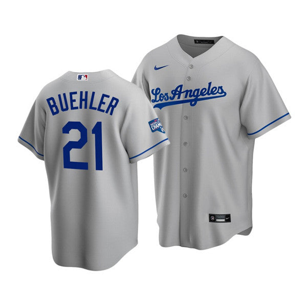 Walker Buehler Los Angeles Dodgers grey Home jersey