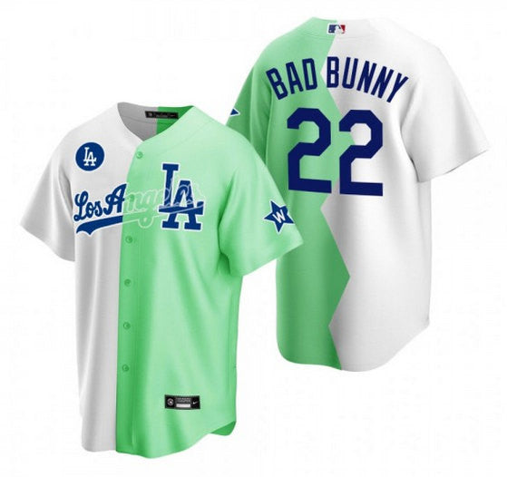 Bad Bunny Los Angeles Dodgers white All-Star jersey