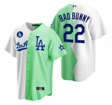 Bad Bunny Los Angeles Dodgers white All-Star jersey