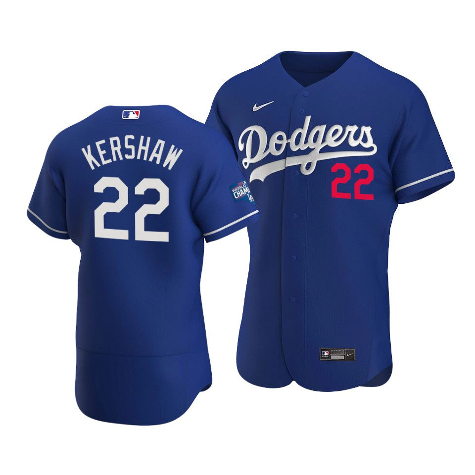 Clayton Kershaw Los Angeles Dodgers royal jersey