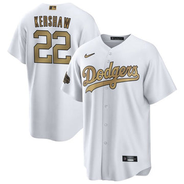Clayton Kershaw Los Angeles Dodgers white All-Star jersey