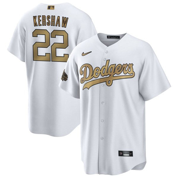 Clayton Kershaw Los Angeles Dodgers white All-Star jersey