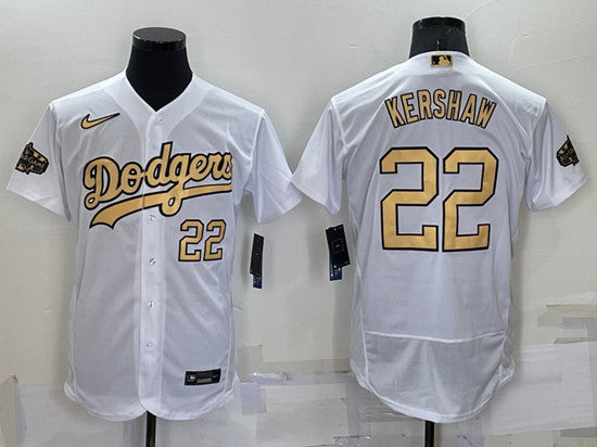 Clayton Kershaw Los Angeles Dodgers white All-Star jersey