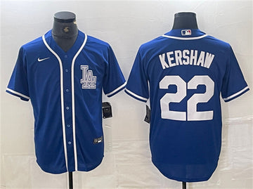Clayton Kershaw Los Angeles Dodgers blue jersey