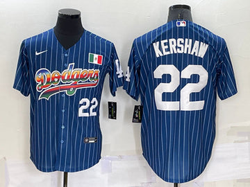 Clayton Kershaw Los Angeles Dodgers navy jersey
