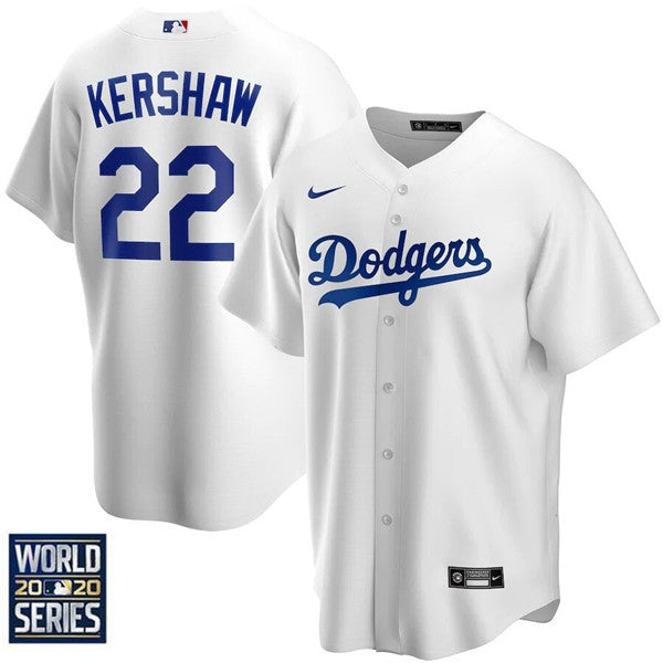 Clayton Kershaw Los Angeles Dodgers white jersey