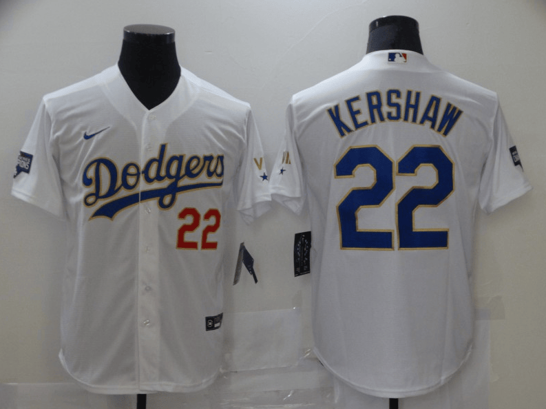 Clayton Kershaw Los Angeles Dodgers white jersey