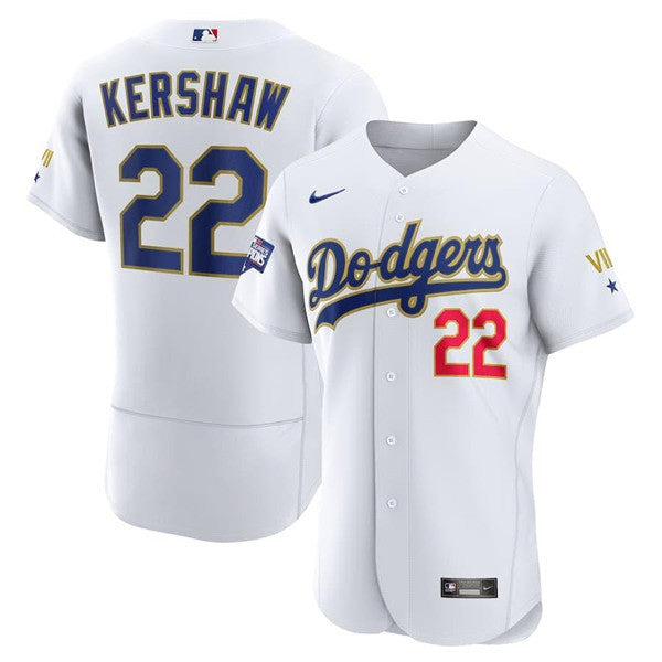 Clayton Kershaw Los Angeles Dodgers white jersey