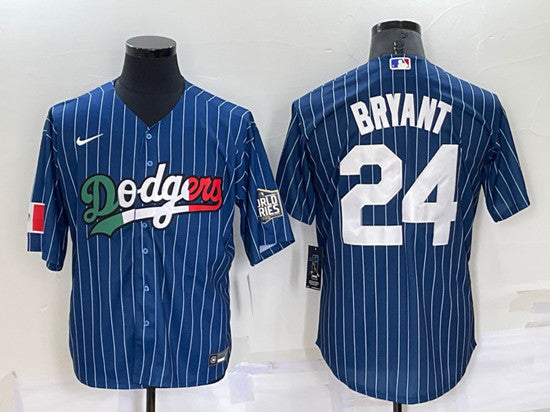 Kobe Bryant Los Angeles Dodgers navy jersey