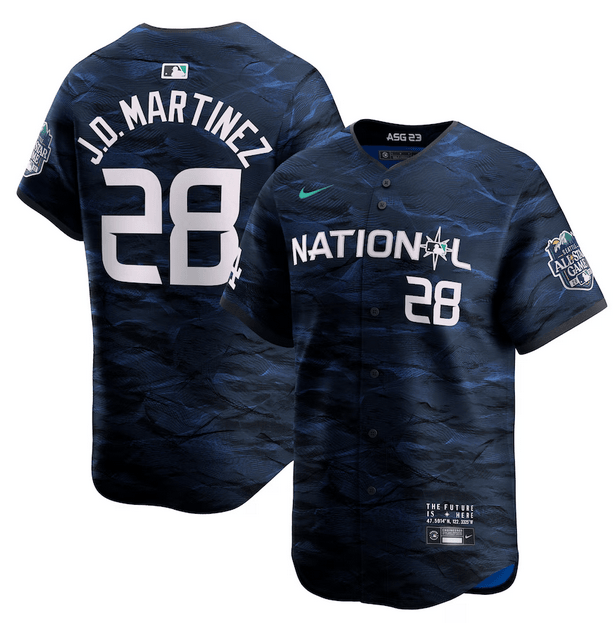 J.D. Martinez Los Angeles Dodgers royal All-Star jersey