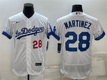 J.D. Martinez Los Angeles Dodgers white City Connect jersey