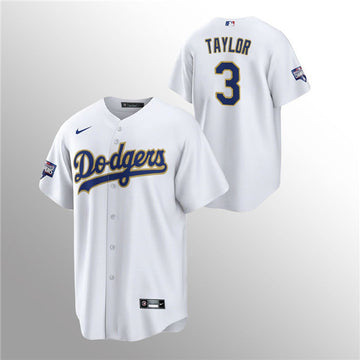 Chris Taylor Los Angeles Dodgers gold jersey