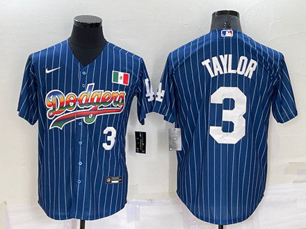 Chris Taylor Los Angeles Dodgers navy jersey