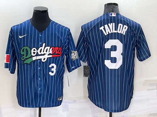 Chris Taylor Los Angeles Dodgers navy jersey