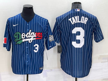 Chris Taylor Los Angeles Dodgers navy jersey